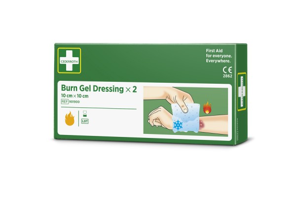 opatrunek hydrożel na oparzenia cederroth burn gel dressing 2 szt. 10x10 cm cederroth opatrunki i żele na oparzenia 8